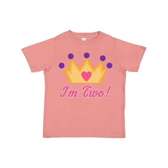 Inktastic Princess Crown 2nd Birthday I'm Two Girls Toddler T-Shirt