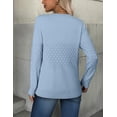 thumbnail image 5 of Zeagoo Womens Sweaters Long Sleeve Tops Crew Neck Knit Pullover Sweaters Fall Fashion Dressy Casual Basic Clothes, 5 of 6