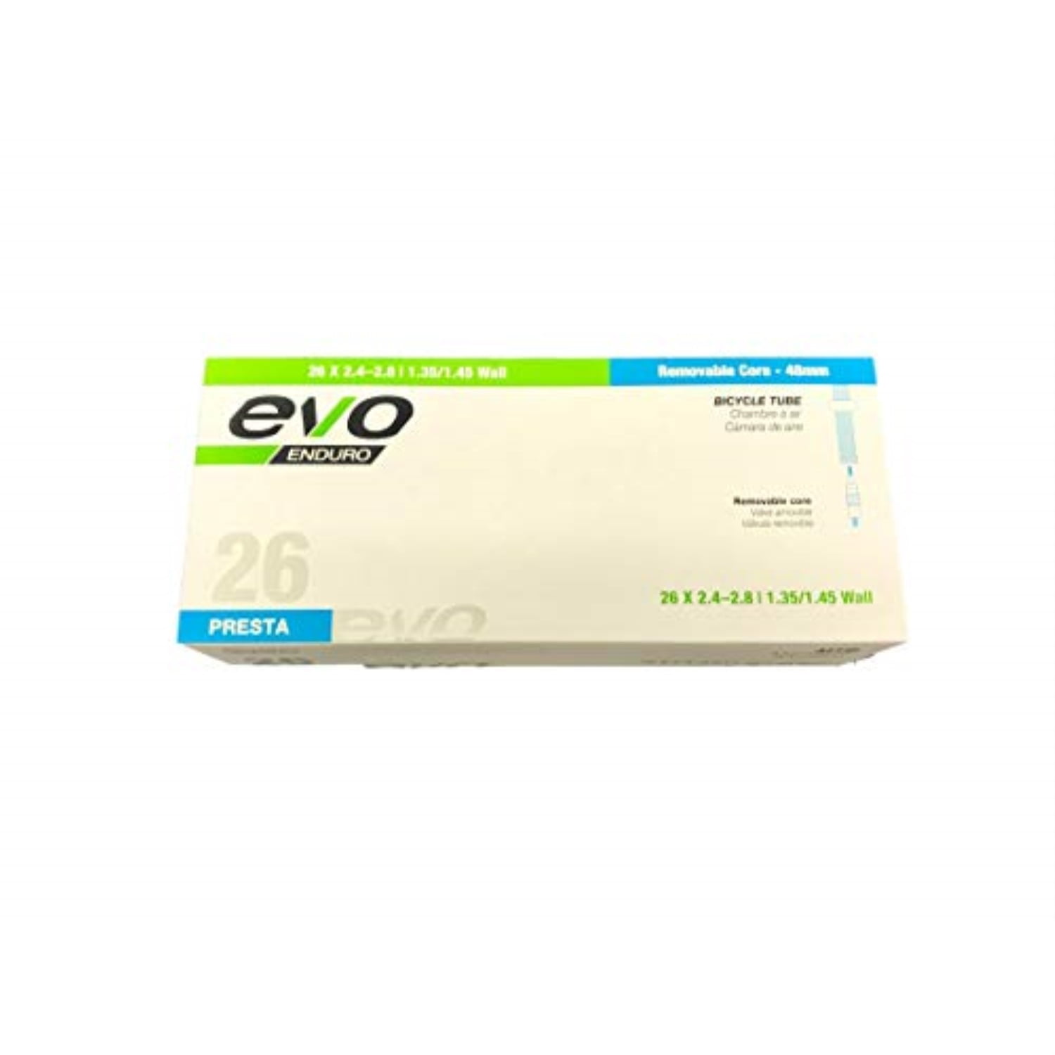 EVO 26/" x 2.0--2.4/" BICYCLE SCHRADER VALVE INNER TUBE