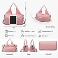 thumbnail image 4 of Sports Gym Bag, Women's Yoga Bag For Yoga Mats, Travel Duffel Bag, Carry Bag, Oxford Fabric Waterproof Training Bag, 4 of 5