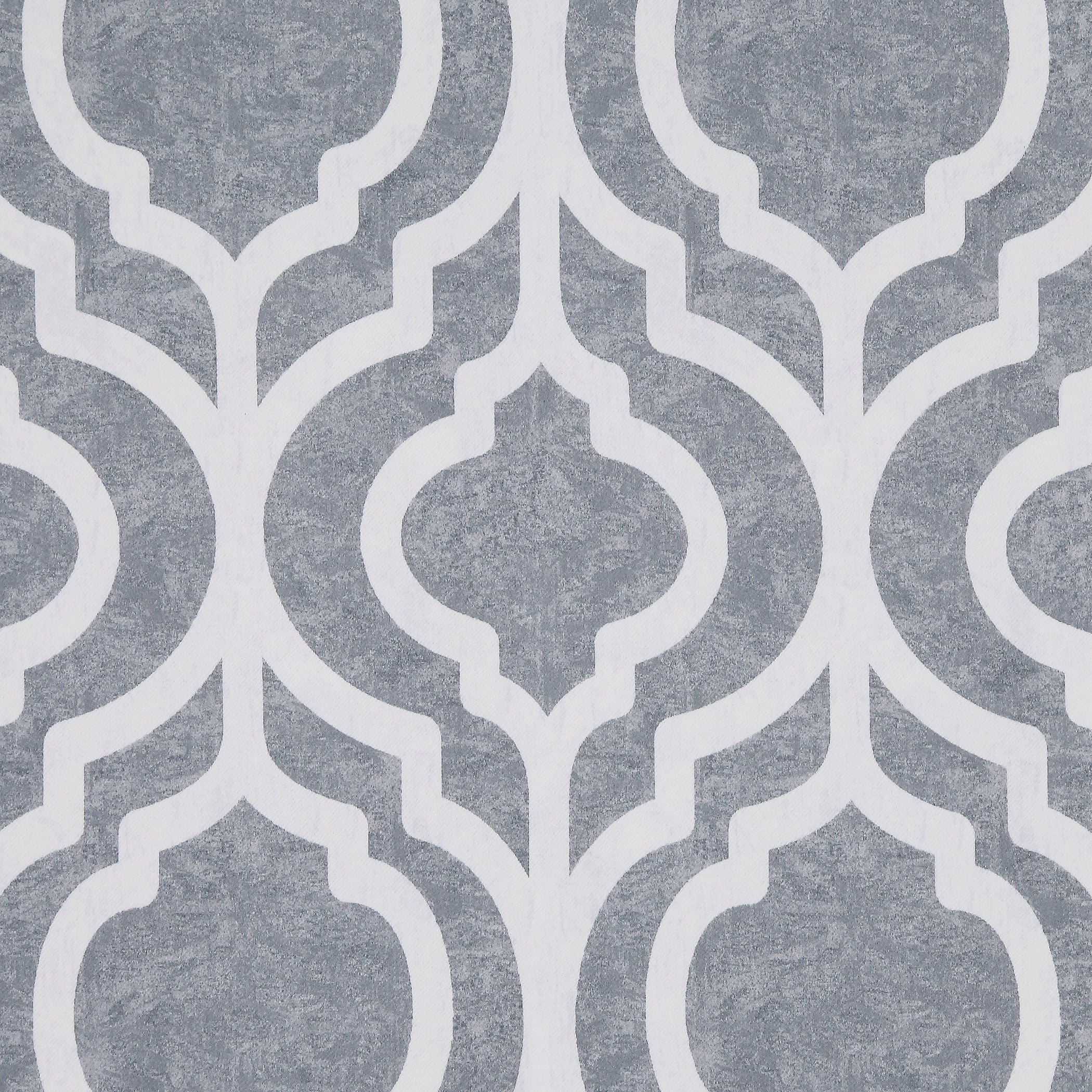 Sun Zero Eldon 1-Piece Trellis Print Blackout Grommet Curtain Panel, 40"X95", Gray