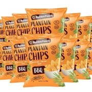 Bamba Foods 20 Case JMS2-Low-Calorie Non-GMO, Vegan, Gluten Free and Plant-Based Plantain Tasty chips Snacks for Adults and Children, Grain free with no added sugar & salt- 60g per pack. (BBQ)