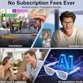 thumbnail image 3 of 2026 New AI Smart Glasses, Conference Simultaneous Interpretation & Real-Time Translation, Bluetooth Audio for Music and Calls, Ideal Gift for Men, Women & Mother's Day, 3 of 6
