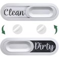thumbnail image 1 of uxcell Dishwasher Magnet Clean Dirty Sign Oval Magnetic Dishwasher Indicator Wood Grain Non-Scratch Sign with Stickers for Dishwasher Kitchen Hotel, Silver, 1 of 6