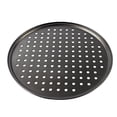 thumbnail image 1 of Carbon Steel Perforated Pizza Tray Non-Stick Steel Perforated Crisper Crisper Pan Pan Kitchen Baking Mesh Tray Tool, 32cm, 1 of 7