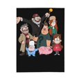 thumbnail image 2 of Mantas de franela suave y acogedora de Gravity Falls para adultos, manta ligera y lavable para sofá, cama, oficina, mantas de felpa cálidas para todas las estaciones, 2 of 8