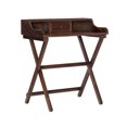 thumbnail image 1 of Linon Cade Wood Folding Desk in Antique Walnut Brown, 1 of 21