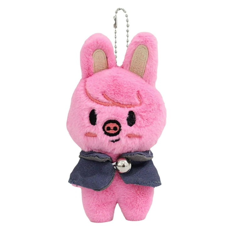 Kpop StrayKids Skzoo Plush Stuffed Animal Toy, Wolf Chan, Leebit