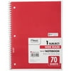 Mead® 1 Subject Wide Ruled Spiral® Notebook