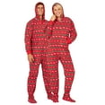 thumbnail image 3 of Footed Pajamas - Family Matching Classic Xmas Hoodie One Pieces for Boys, Girls, Men, Women and Pets - Toddler - Small (Fits 2'8 - 2'11"), 3 of 7