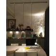 thumbnail image 5 of FSLiving 3-Lights J-Type Track Lights Dimmable Track Mount Pendant Lighting Fixtures w/ Macaron Aluminum Shade Customizable - Bulb Not Included (Green), 5 of 7