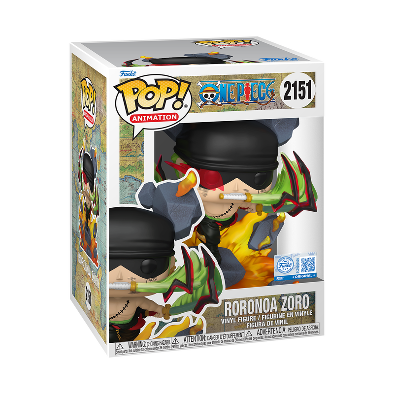 Funko Pop Premium Vinyl Figure One Piece Roronoa Zoro King of Hell #2151