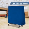 thumbnail image 3 of Table Tennis Table Dust Cover Oxford Waterproof Outdoor Rainproof UV Protection Tennis Table Storage Cover with Zipper (Blue), 3 of 6