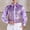 Purple, variant on Kctiaxy Long Sleeve Shirts for Men Sequins Stage Button Down Dress Shirt Casual Slim Fits Sparkly Shirt Party Performance