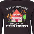 thumbnail image 4 of Inktastic Book my Reservation I'm Going To Grandma and Grandpa's Long Sleeve Youth T-Shirt, 4 of 5