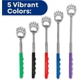 thumbnail image 2 of 5Pcs Portable Telescopic Back Scratcher Stainless Steel Bear Claw Rubber Handle Relieve Body Itching, 2 of 8