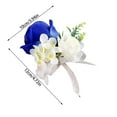 thumbnail image 3 of ReTeiv Home Decorations Blue Wrist Flower And Corsage, Corsage Prom Decoration, Rose Corsage, Wrist Flower Corsage Wristband Set For Wedding Anniversary Prom Party, 3 of 3
