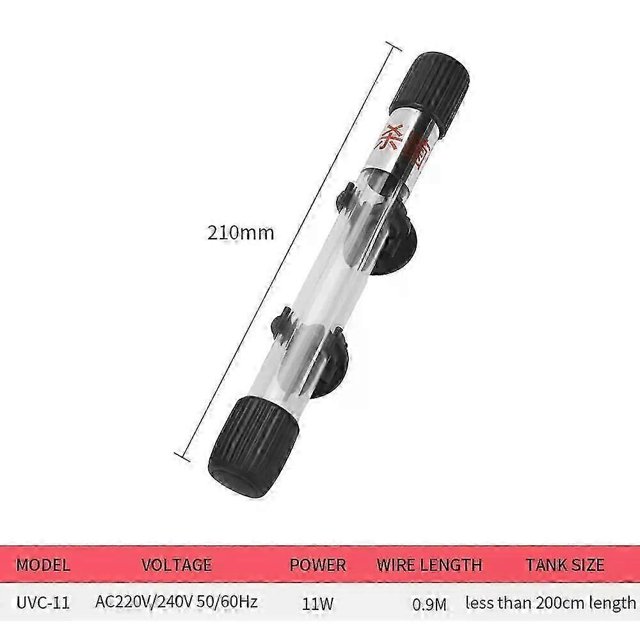 Hakelai Uv Germicidal Lamp Fish Tank Germicidal Lamp Sterilization Lamp Uv Ultraviolet Disinfection Lamp Algae Removal Disinfection Lamp