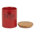 thumbnail image 2 of DII Red Coffee/Sugar/Tea Ceramic Canister (Set of 3), 2 of 3