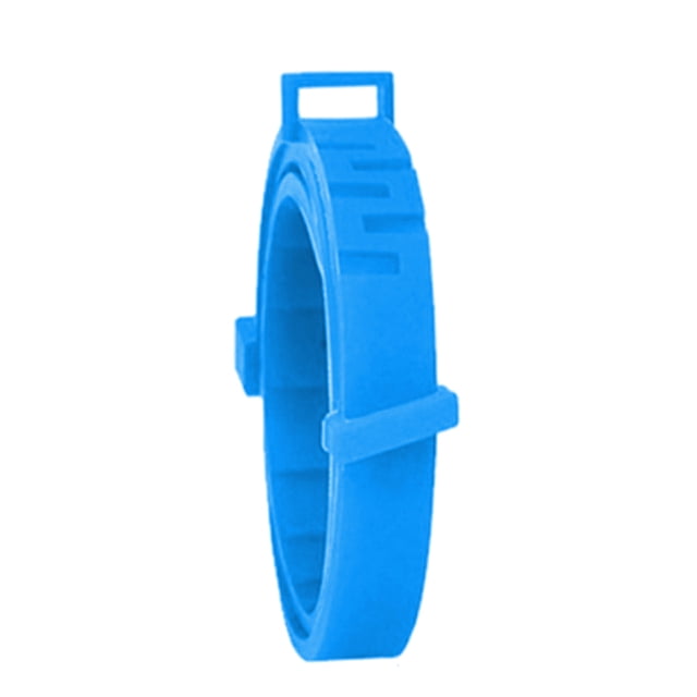 Collar antipulgas Anti-ansiedad para mascotas Anillo antiparasitario in vitro Productos para mascotas (Azul claro)