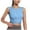 Blue, variant on ZQUUVOU Tank Top For Women Sleeveless Round-Neck Comfy Solid Color Casual Tops (Brown,S)
