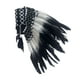 thumbnail image 3 of Tocado de plumas artificiales de nativos americanos para fiestas de carnaval Negro, 3 of 9