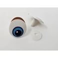 thumbnail image 3 of Pair of Zim's 30mm x 25mm Oval Blue with Brown Eyelid Comical Cartoon Plastic Safety Eyes for Craft Amigurumi , Toys or Puppets (Pack of 3), 3 of 4