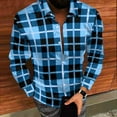 thumbnail image 3 of LIaqionyy Men Plaid Shirts Button down Long Sleeve Collared Christmas Shirt Casual Work Business Tops, 3 of 7