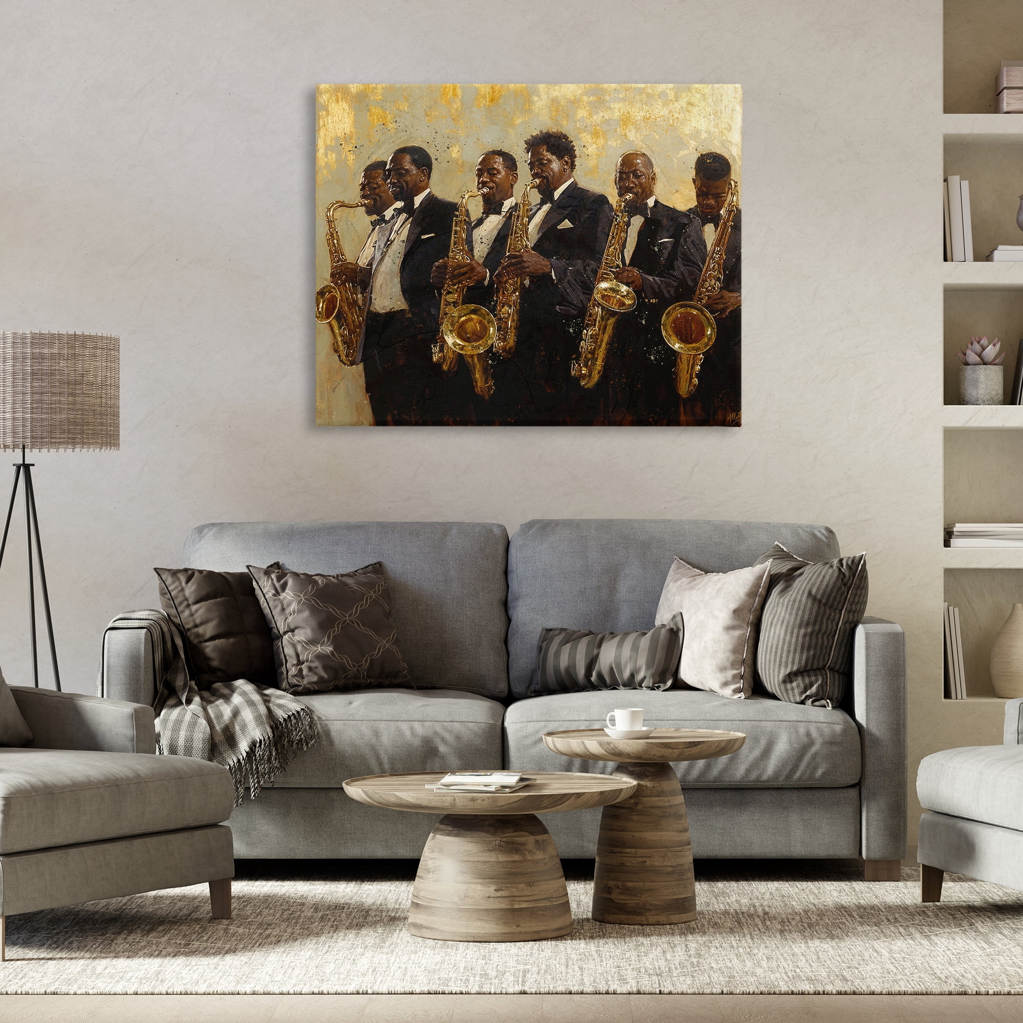 Golden Era Ensemble Canvas Wall Art, design by Marta Wiley