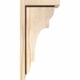 thumbnail image 3 of 7 1/2"W x 8"D x 16"H New Brighton Smooth Corbel w/Backplate, Douglas Fir, 3 of 9