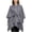 Gray, variant on Self Tie Fringe Wool Blend Poncho Cape, Open Front Warm Wrap Shawl Coat for Women Fall Winter