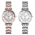 thumbnail image 5 of Reloj de pulsera elegante y sencillo de moda para mujer, reloj de pulsera de acero para mujer, reloj de piedra dorada para mujer, 5 of 5