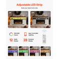 thumbnail image 6 of VEVOR Fireplace TV Stand, Farmhouse Fireplace TV Stand for TVs up to 80 inch, Farmhouse Entertainment Center with 36 inch Fireplace & LED Lights, Electric Fireplaces for Living Room Bedroom, White, 6 of 9
