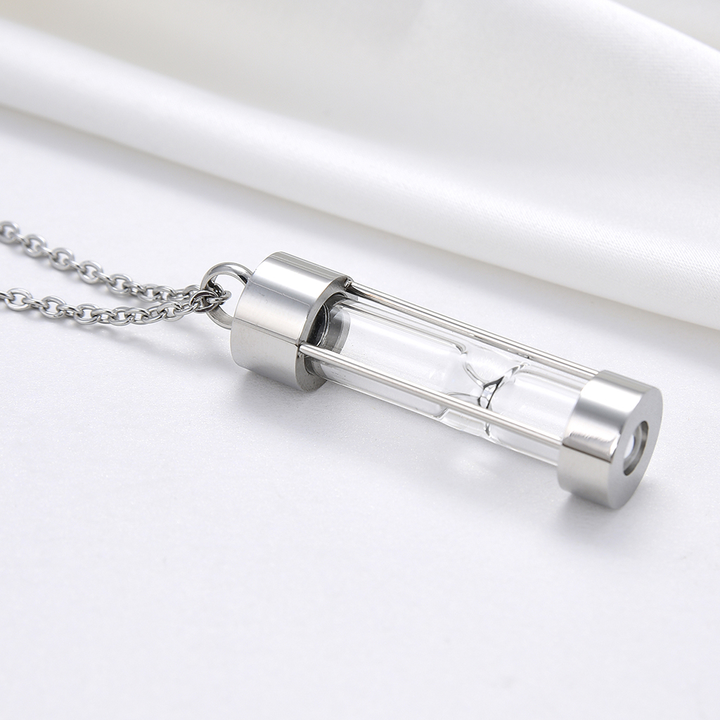 HGYCPP Clear Tube Perfume Bottle Necklace Diffuser Necklace Pendant Black Gold Silver - image 3 of 19
