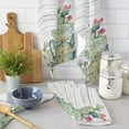 thumbnail image 2 of Cloth Cleaning Household Absorption Water Dishcloth Kitchen Towel Hand Tea Printed Texture Board Wood Plant Tropical Cactus, 2 of 7