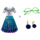thumbnail image 1 of Robe de Cosplay Disney pour enfants, Costume d'été décontracté, tenue de jeu de rôle, dessin animé Encanto, Isabela Madrigal, 2022 zhangyuxiang unisex, 1 of 2