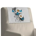 thumbnail image 4 of COEQINE Non-Slip Recliner Headrest Cover PU Leather Washable Headrest Protector for Recliners with Hook and Loop Fasteners Furniture Slipcover for Office Chair, Butterfly Daisy Gray, Set of 2, 4 of 7