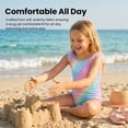 thumbnail image 2 of Girls Mermaid One Piece Scale Print Swimwear Colorful Bathing Suits Cute Kids Princess Beach Swimsuit Size 3T, 2 of 11