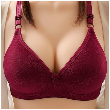 fvwitlyh Bras for Women Sports Bra Top with Feathers Womens Lace Unwired Bra Comfort Bra Plus Size Bra Thin Underwear Strapless Bodysuit