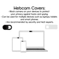 thumbnail image 3 of IllmTech Webcam Covers, Ultra Thin Slider Web Camera Privacy Cover with Strong Adhesive, Protects Privacy for Most Laptops, Tablets, and Smartphones (12-Pack(B&W-O&R)), 3 of 9