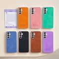 thumbnail image 6 of For Samsung Galaxy A54 5G Phone Case,Compatible With Wireless Charging,Skin-feel Anti-Scratch PU Leather Back Design,Anti-fall Silver Bumper,Ultra Slim Shockproof Durable Phone Case,Pink, 6 of 6