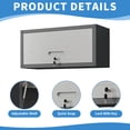thumbnail image 6 of Heavy Duty Metal Wall Mounted Tool Storage Cabinet, Steel Garage Organizer Cabinet For Garage Workshop, Assembly Required, 6 of 9