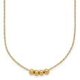 thumbnail image 1 of Diamond2Deal 14K Collier de Perles en Or Jaune 4 - 4mm 18 Pouces pour Femmes, 1 of 4