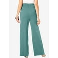 thumbnail image 2 of Roaman's Women's Plus Size Pull-On Wide Leg Soft Knit Pant, 2 of 6
