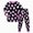 L004_Purple, variant on NOLDARES Baby and Kids' Sibling Matching Halloween and Holiday Funny Prints Pajama Sets