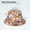 thumbnail image 5 of Kdxio Reflective Bucket Hat - Colorful Seashells Print Bucket Hat for Men,Women, 5 of 9