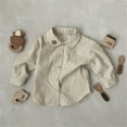 thumbnail image 2 of Vedolay Boys Sweatshirts 2023 Toddler Girl Boy Solid Knit Casual Sweater Blouse Pullover Sweatshirt Beige,100, 2 of 4