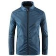 thumbnail image 1 of Qtocio Men's Long Sleeve Casual Shirts,Stand Collar Sun Protection Shirt Lightweight Breathable Jacket, 1 of 4