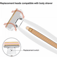 Flawless Body Rechargeable Ladies Shaver and Trimmer, White/Rose Gold