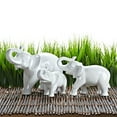 thumbnail image 2 of Abbott Collection Ceramic Elephant Figurine, White (Medium), 2 of 2